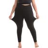SINOPHANT 2 Pack Plus Size Leggings for Women, High Waisted Buttery Soft Yoga Pants with Pockets for Gym Workout Clothing(Black)