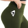 SINOPHANT 2 Pack Plus Size Leggings for Women, High Waisted Buttery Soft Yoga Pants with Pockets for Gym Workout Clothing(Black/Armygreen)
