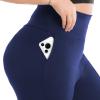 SINOPHANT 2 Pack Plus Size Leggings for Women, High Waisted Buttery Soft Yoga Pants with Pockets for Gym Workout Clothing(Black/Navy)