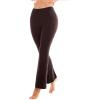 SINOPHANT Flare Leggings for Women with Pockets,High Waisted Tummy Control Bootcut Yoga Pants for Women Soft Bell Bottoms(Brown)