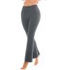 SINOPHANT Flare Leggings for Women with Pockets,High Waisted Tummy Control Bootcut Yoga Pants for Women Soft Bell Bottoms(Grey)