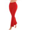 SINOPHANT Flare Leggings for Women with Pockets,High Waisted Tummy Control Bootcut Yoga Pants for Women Soft Bell Bottoms(Red)