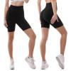 SINOPHANT High Waisted Women Biker Shorts – 6” Buttery Soft Elastic Tummy Control Shorts for Gym, Yoga, Workout(Navy)