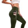 SINOPHANT Thick Yoga Pants Women with Pockets Buttery Soft High Wasited Leggings for Women Workout(Armygreen)