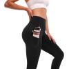 SINOPHANT Thick Yoga Pants Women with Pockets Buttery Soft High Wasited Leggings for Women Workout(Black)