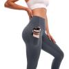 SINOPHANT Thick Yoga Pants Women with Pockets Buttery Soft High Wasited Leggings for Women Workout(Grey)