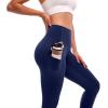 SINOPHANT Thick Yoga Pants Women with Pockets Buttery Soft High Wasited Leggings for Women Workout(Navy)
