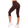 SINOPHANT High Waisted Leggings for Women – Full Length Capri Buttery Soft Yoga Pants for Workout Athletic(Brown)