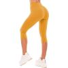 SINOPHANT High Waisted Leggings for Women – Full Length Capri Buttery Soft Yoga Pants for Workout Athletic(Dark Yellow)