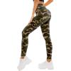SINOPHANT High Waisted Leggings for Women – Full Length Capri Buttery Soft Yoga Pants for Workout Athletic(Green Camo)