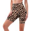SINOPHANT High Waisted Women Biker Shorts – 6” Buttery Soft Elastic Tummy Control Shorts for Gym, Yoga, Workout(Leopard)