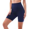 SINOPHANT High Waisted Women Biker Shorts – 6” Buttery Soft Elastic Tummy Control Shorts for Gym, Yoga, Workout(Navy)