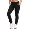 SINOPHANT Joggers for Women with Pockets Drawstring Sweatpants for Lounge Gym Yoga(Black)