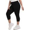 SINOPHANT Plus Size Leggings for Women, High Waisted Tummy Control Buttery Super Soft Black Yoga Pants for Workout Running(Black)