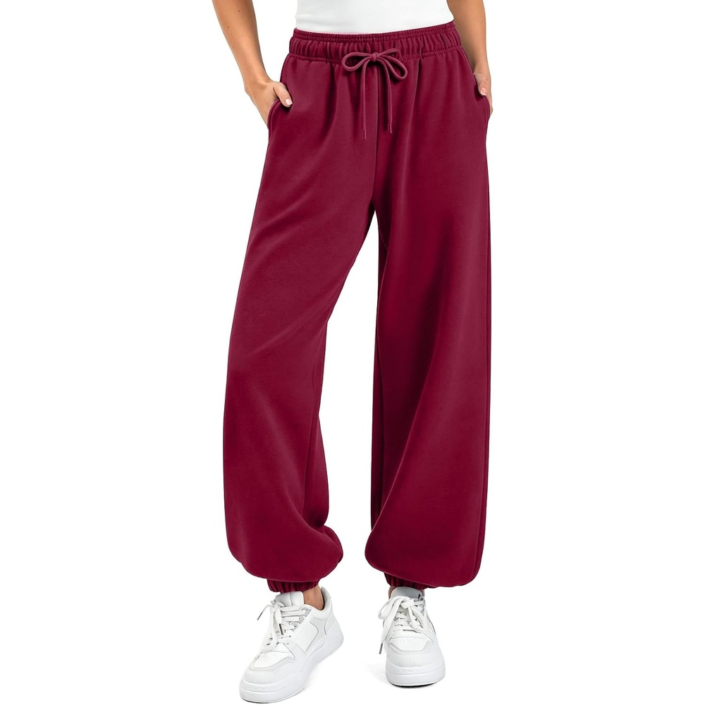 image:imageSINOPHANT Sweatpants Women Baggy Joggers with PocketsBurgundy
