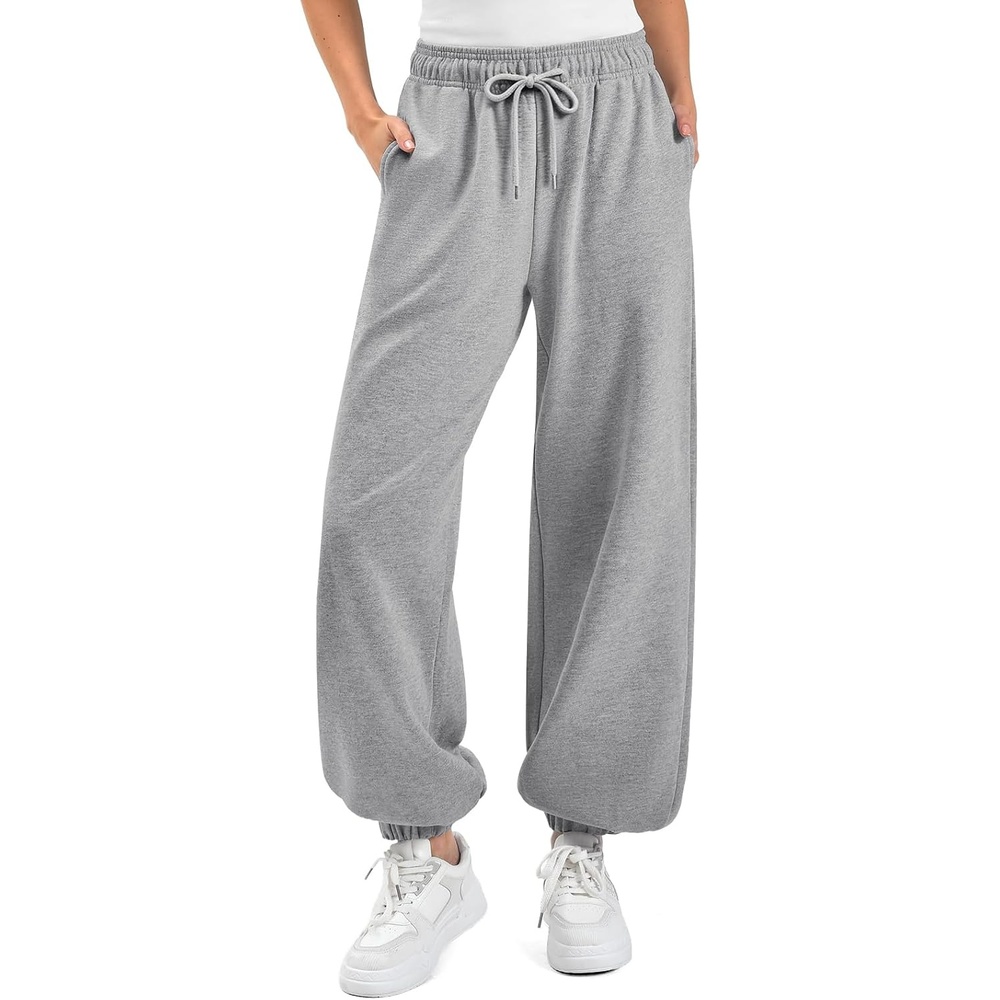 image:imageSINOPHANT Sweatpants Women Baggy Joggers with PocketsMelange Grey