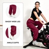 SINOPHANT Sweatpants Women Baggy Joggers with Pockets(Burgundy)