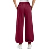 SINOPHANT Sweatpants Women Baggy Joggers with Pockets(Burgundy)