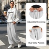 SINOPHANT Sweatpants Women Baggy Joggers with Pockets(Off White Gray)