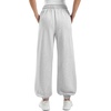 SINOPHANT Sweatpants Women Baggy Joggers with Pockets(Off White Gray)